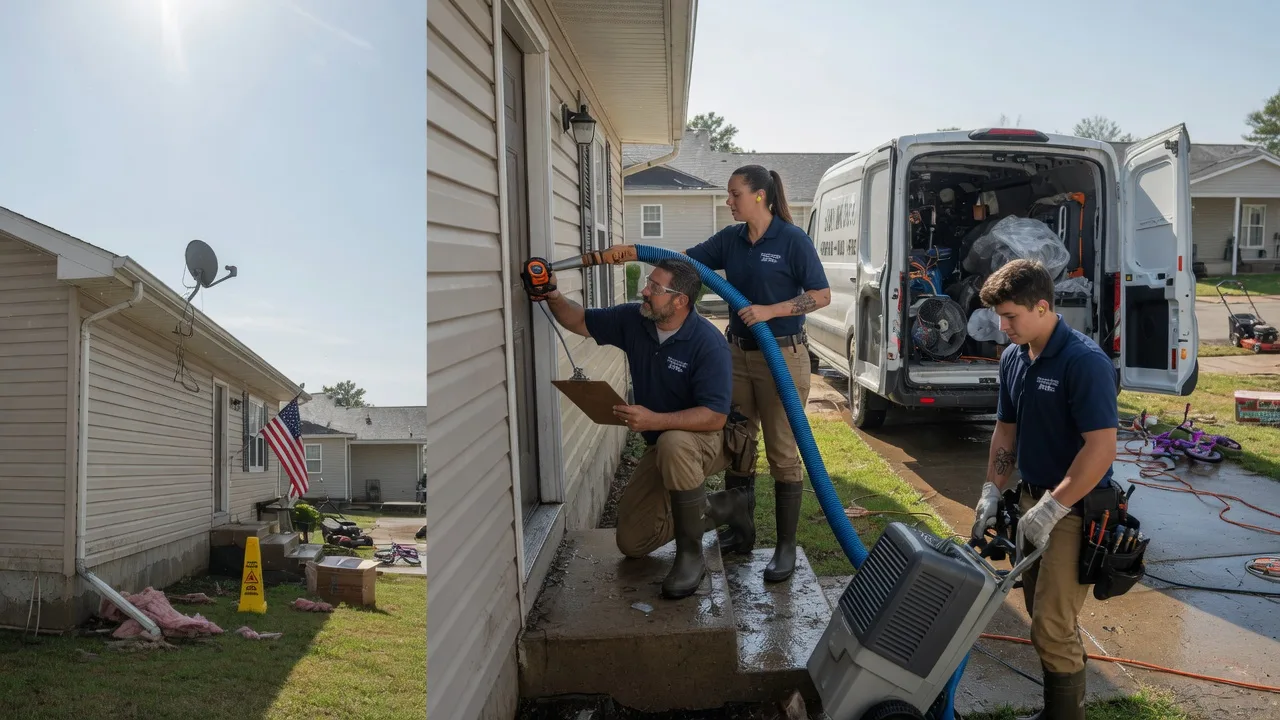 Ceiling Water Damage Restoration in Tina, MO near me
